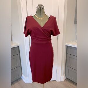 LULU’s Burgundy Wiggle dress - Large